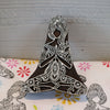 Indian Wooden Printing Block - Yoga Lady
