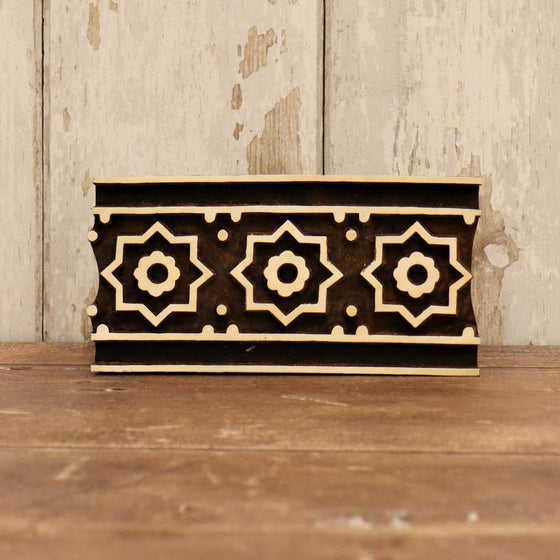 Traditional Printing Block - Star Border