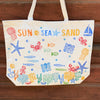 Sand, Sea, Sun Text Printing Blocks