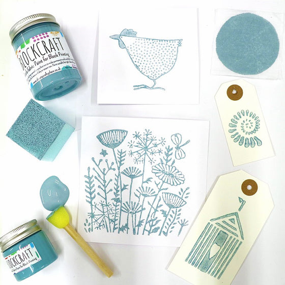 Indian Aqua Fabric Paint