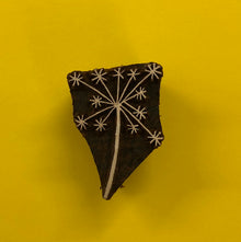  Indian Wooden Printing Block - Meadow Multi Seedhead