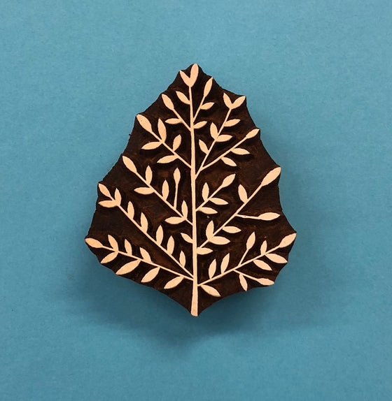 Indian Wooden Printing Block - Multi Leaf