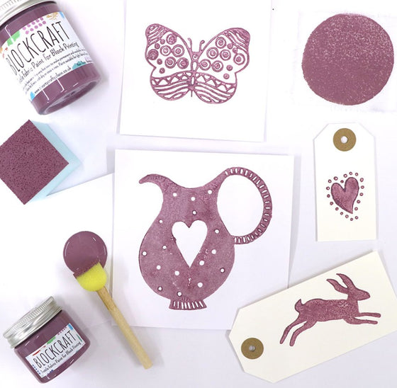 Mulberry fabric paint for block printing