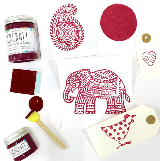 Raspberry Fabric Paint