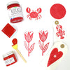 Red Fabric Paint