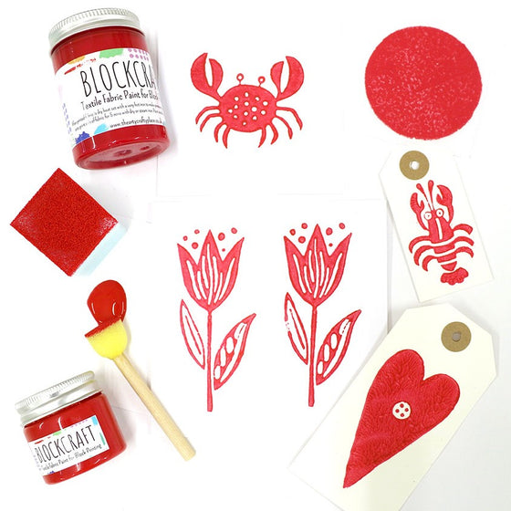 Red Fabric Paint