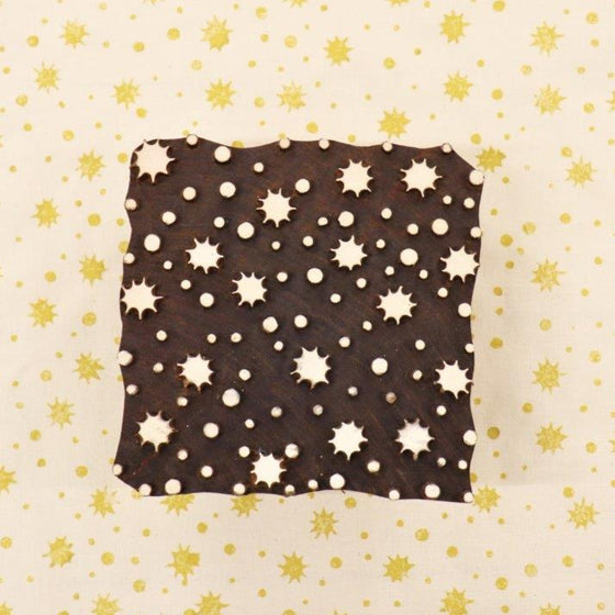 Traditional Printing Block - Starry Tile