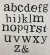 Indian Wooden Block Set - Alphabet Fancy Lowercase