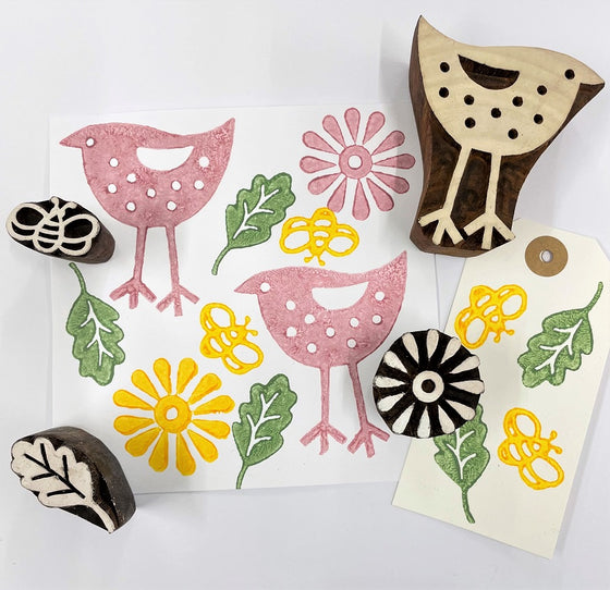 Bird & Leaf Printing Set