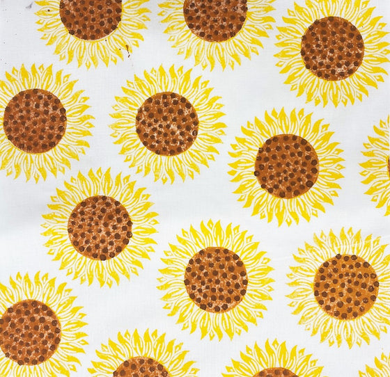Indian Wooden Block Set - Large 3-Part Sunflower