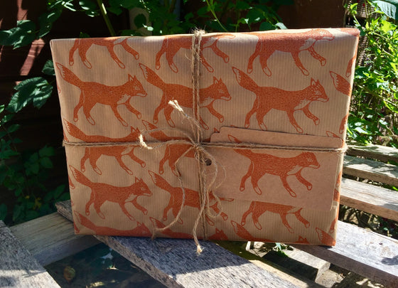 Indian Wooden Printing Block -  Running Fox