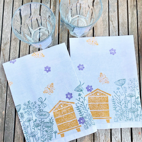 Indian Wooden Block Set - Meadow Scene