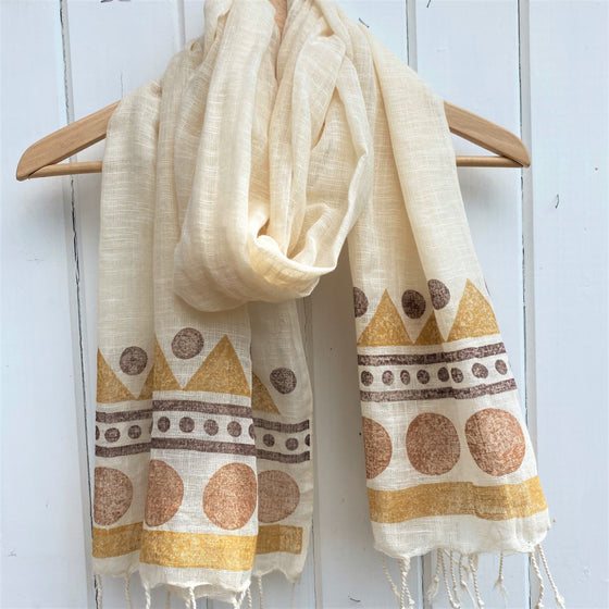 Organic Cotton Linen / Cotton Blend Scarf