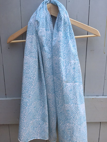 Indian Block Printing Kit - Large Seedhead Scarf