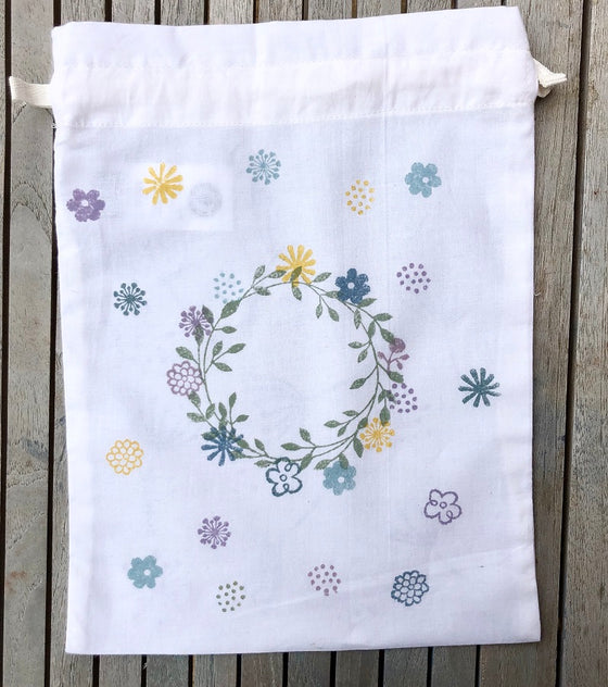 Indian Wooden Block Set - Floral Wreath