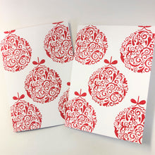  Block Printing Kit - Christmas Bauble Cards