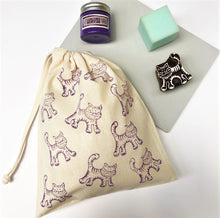  Indian Block Printing Kit - Lavender Cat Bag