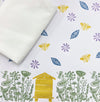 Indian Block Printing Kit - Meadow Scene Tea Towels
