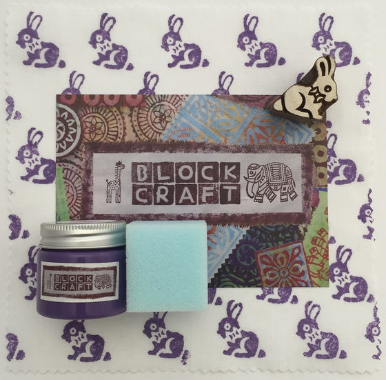 Indian Block Printing Kit - Bunny With Bow