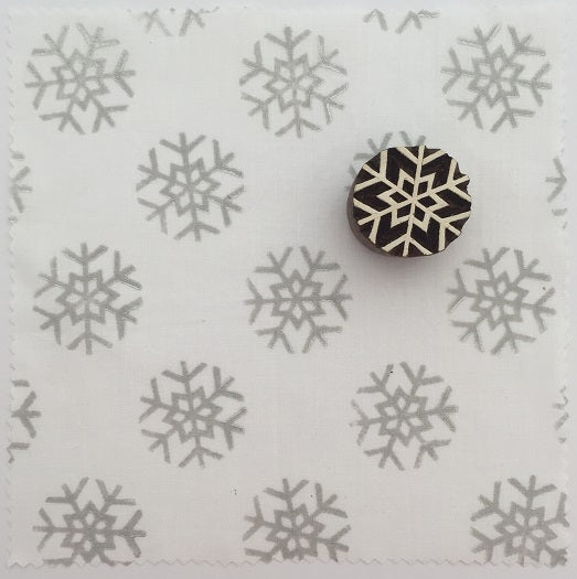 Indian Block Printing Kit - Small Snowflake