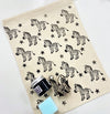 Indian Block Printing Kit - Starry Zebra Drawstring Bag