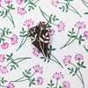 Botanical Floral Indian printing block, printed onto paper using acrylic paint