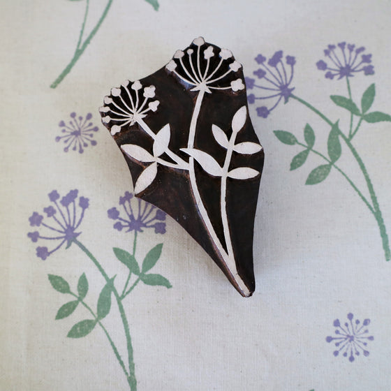 Botanical Floral indian printing block