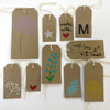 Pack of 10 Brown Recycled Gift Tags