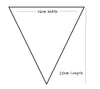 White Fabric Bunting