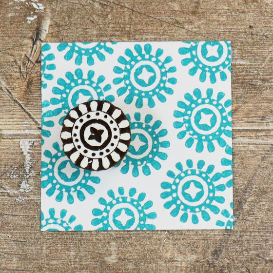 Indian Wooden Printing Blocks - Mini Shapes