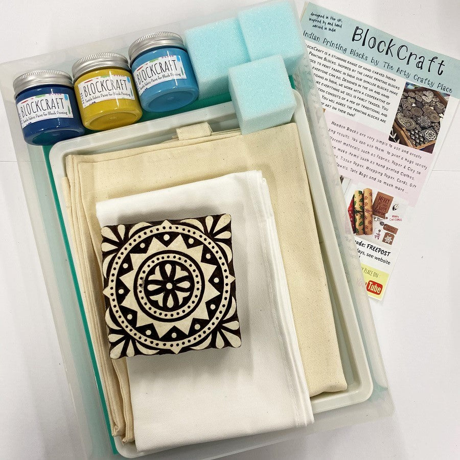Complete Indian Block Printing Kit Moroccan Tile The Indian Block