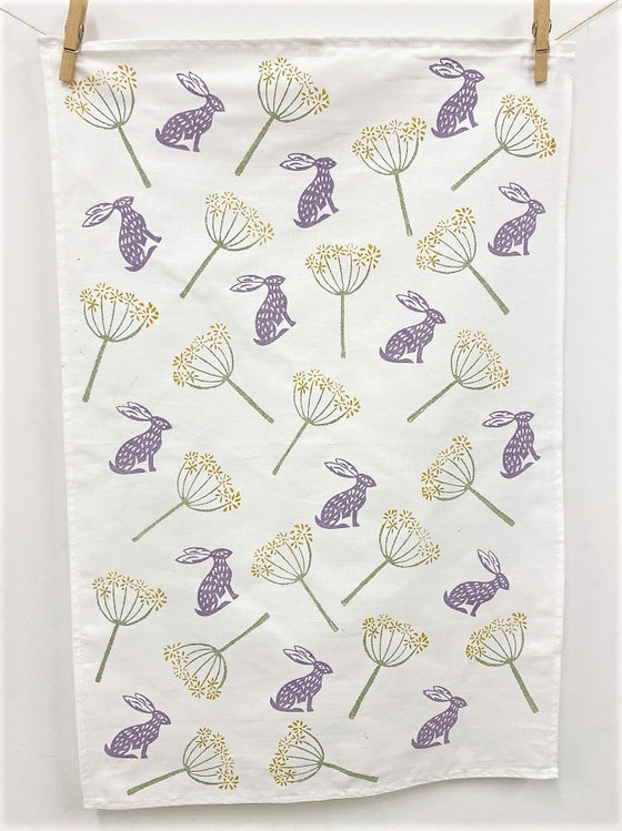 Complete Indian Block Printing Kit - Sitting Hare & Cow Parsley