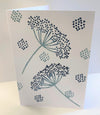 Indian Block Printing Kit - Cow Parsley Cushion Cover