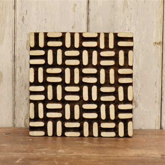 Traditional Printing Block - Criss Cross