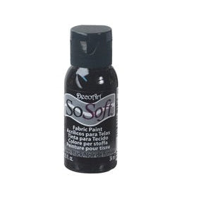 SoSoft Fabric Paint - Lamp Black