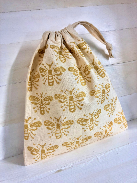 Gold Bee Bag Indian Block Printing Kit