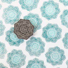  Indian Wooden Printing Block - Detailed Indian Sunflower