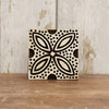 Traditional Printing Block - Dotty Leaf Tile