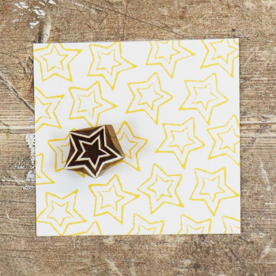 Indian Wooden Printing Blocks - Mini Shapes