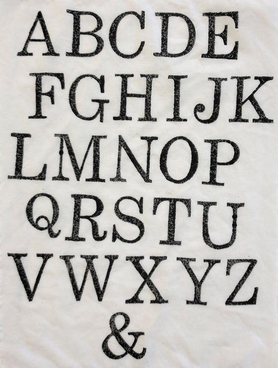 Indian Wooden Block Set - Alphabet Fancy Capitals