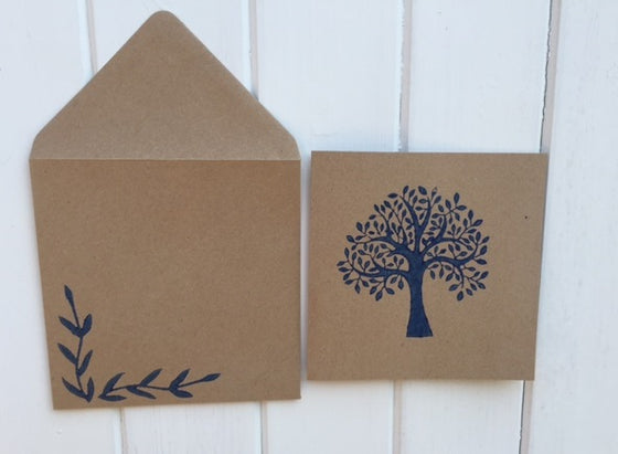 Indian Wooden Printing Block - Bold Spring Tree
