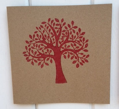 Indian Wooden Printing Block - Bold Spring Tree