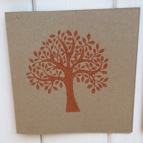 Indian Wooden Printing Block - Bold Spring Tree