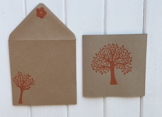 Indian Wooden Printing Block - Bold Spring Tree