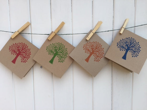 Indian Wooden Printing Block - Bold Spring Tree