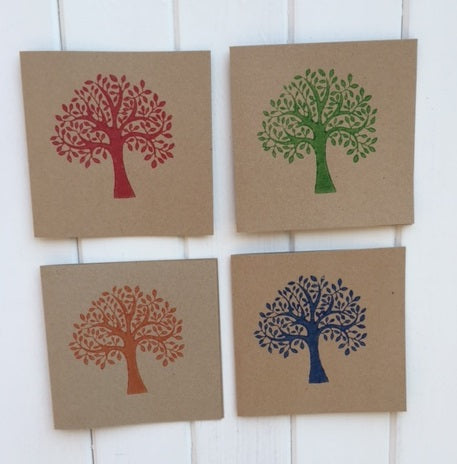 Indian Wooden Printing Block - Bold Spring Tree