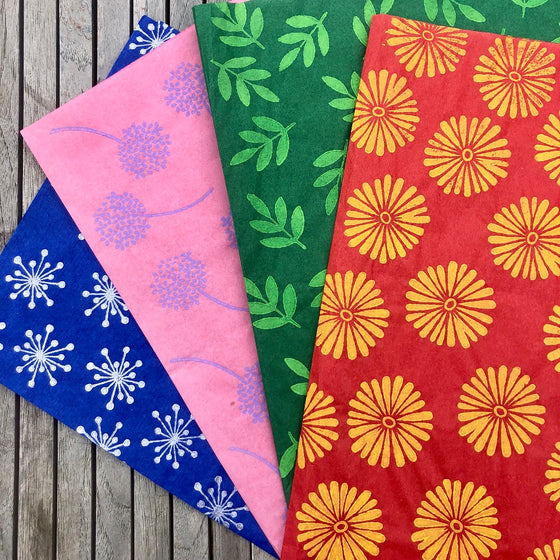Indian Wooden Printing Block - Medium Daisy Flower