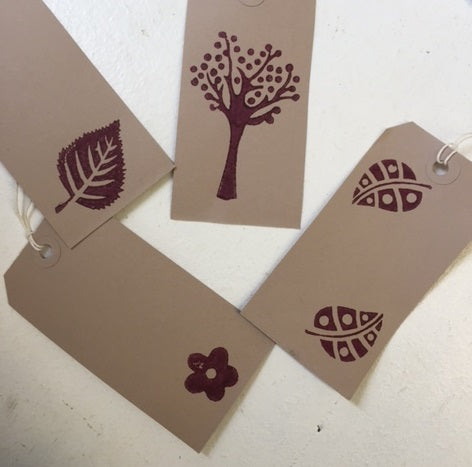 Indian Wooden Printing Block - Bold Spring Tree
