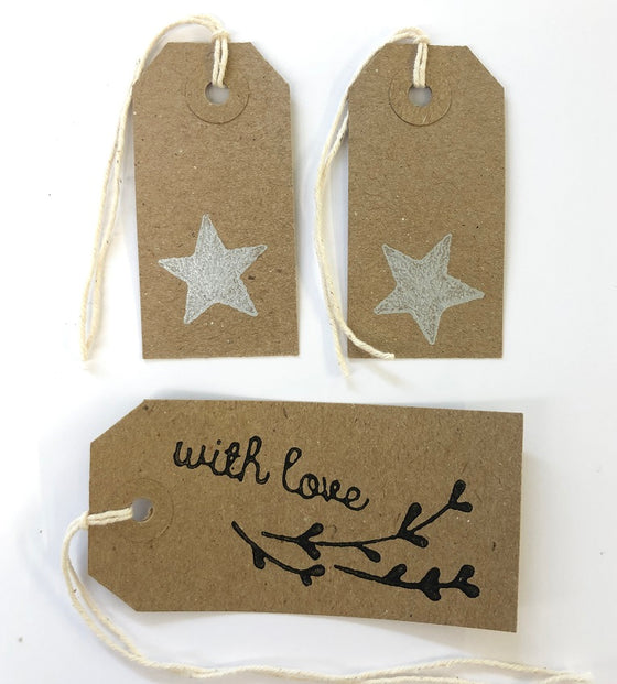 Pack of 10 Brown Recycled Gift Tags