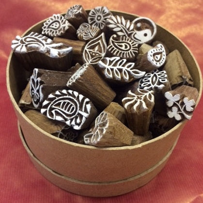 Indian Wooden Block Set - Diddly 'pick & mix' 5 for £12.50